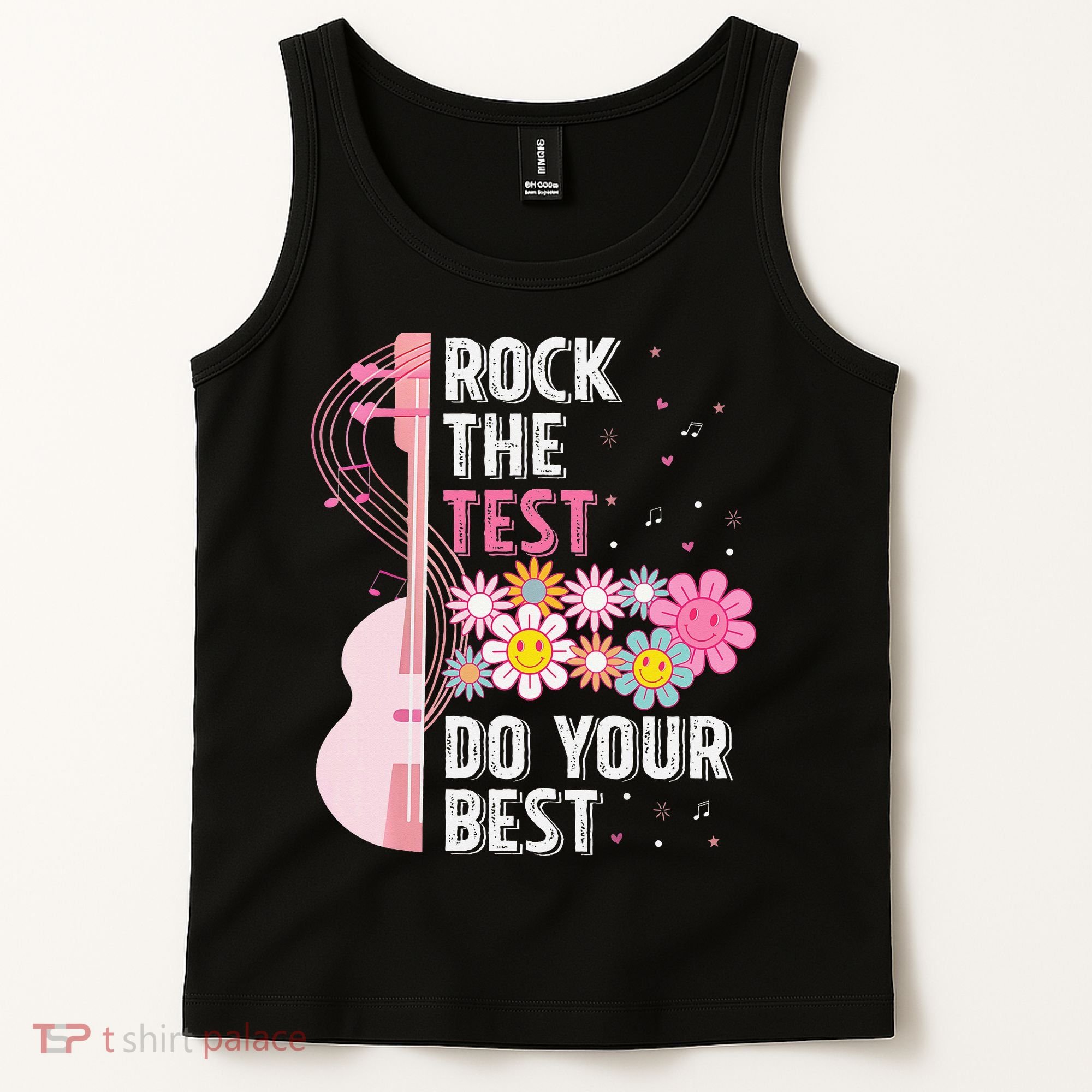 Rock The Test Do Your Best Testing Day Teachers Students Gift Tank Top