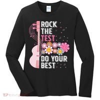 Rock The Test Do Your Best Testing Day Teachers Students Gift Women's Long Sleeve Shirt thumb 0