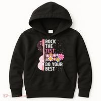 Rock The Test Do Your Best Testing Day Teachers Students Gift Kids Hoodie thumb 0
