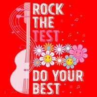 Rock The Test Do Your Best Testing Day Teachers Students Gift Santa Hat thumb 1