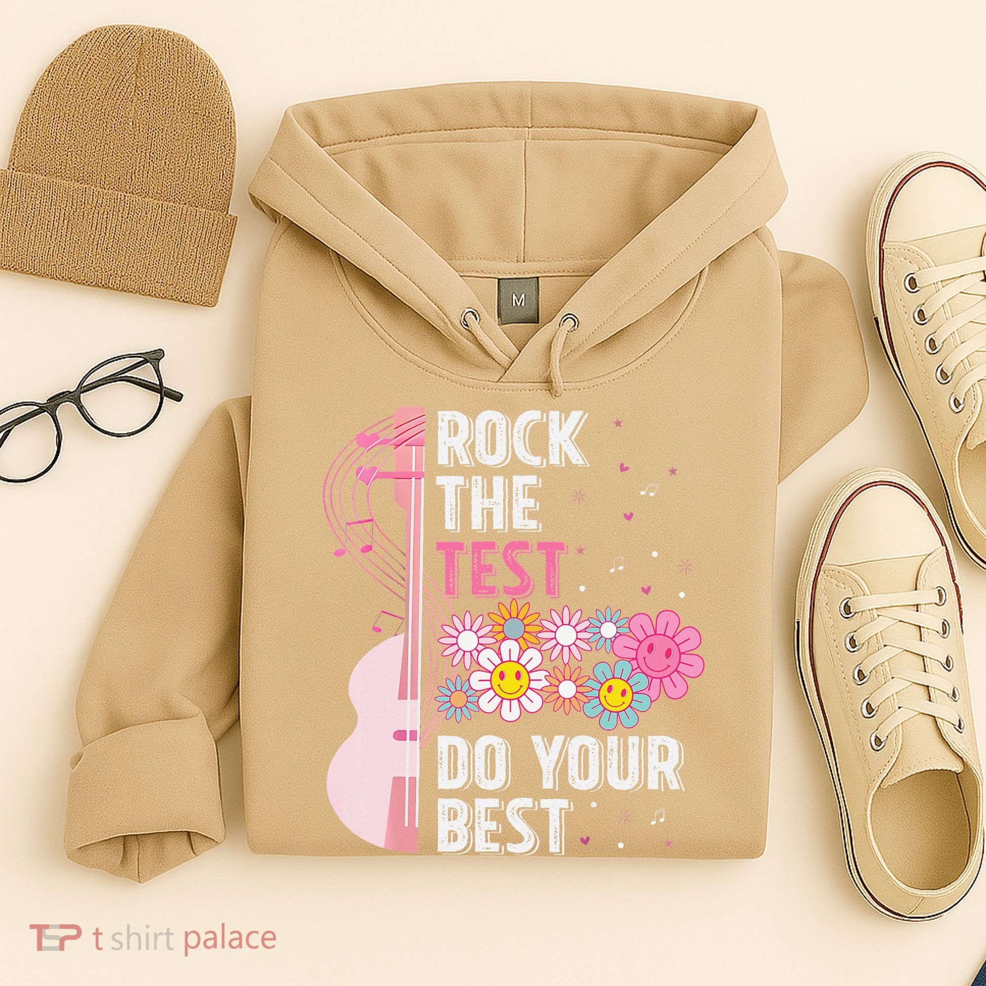 Rock The Test Do Your Best Testing Day Teachers Students Gift Hoodie