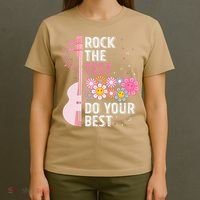 Rock The Test Do Your Best Testing Day Teachers Students Gift T-Shirt thumb 4