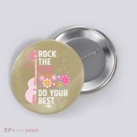 Rock The Test Do Your Best Testing Day Teachers Students Gift Button thumb 0