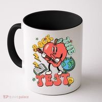 Rock The Test Apple Teacher Appreciation Teacher Graduation Coffee Mug thumb 0