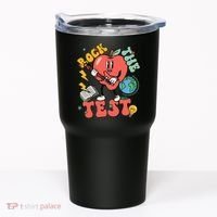 Rock The Test Apple Teacher Appreciation Teacher Graduation Tumbler thumb 0