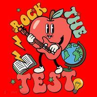 Rock The Test Apple Teacher Appreciation Teacher Graduation Santa Hat thumb 1