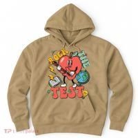 Rock The Test Apple Teacher Appreciation Teacher Graduation Hoodie thumb 0