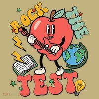 Rock The Test Apple Teacher Appreciation Teacher Graduation Mousepad thumb 1
