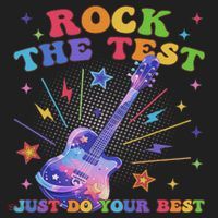 Rock The Test Testing Day Teacher Student Just Do Your Best Women's Sweatshirt thumb 2
