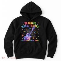 Rock The Test Testing Day Teacher Student Just Do Your Best Hoodie thumb 0