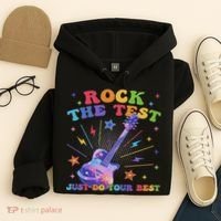Rock The Test Testing Day Teacher Student Just Do Your Best Hoodie thumb 4
