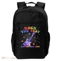 Rock The Test Testing Day Teacher Student Just Do Your Best Backpack thumb 0