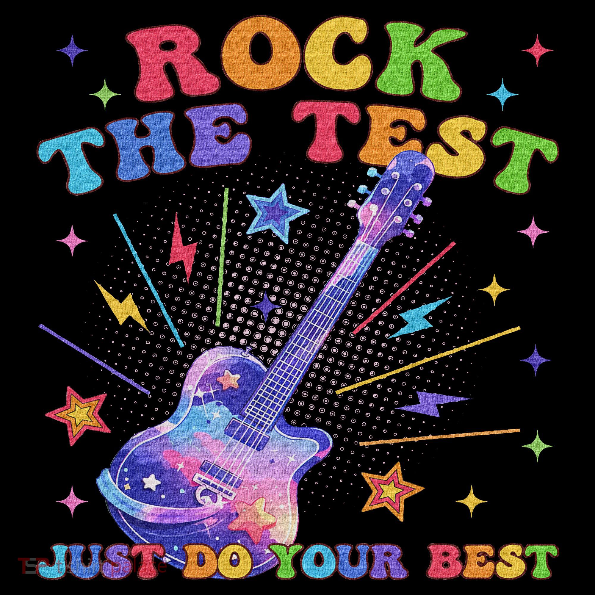 Rock The Test Testing Day Teacher Student Just Do Your Best Women's Tank Top