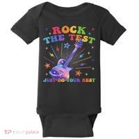 Rock The Test Testing Day Teacher Student Just Do Your Best Baby Bodysuit thumb 0