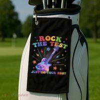 Rock The Test Testing Day Teacher Student Just Do Your Best Golf Towel thumb 2