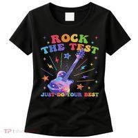 Rock The Test Testing Day Teacher Student Just Do Your Best Women's T-Shirt thumb 0