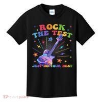 Rock The Test Testing Day Teacher Student Just Do Your Best Kids T-Shirt thumb 0