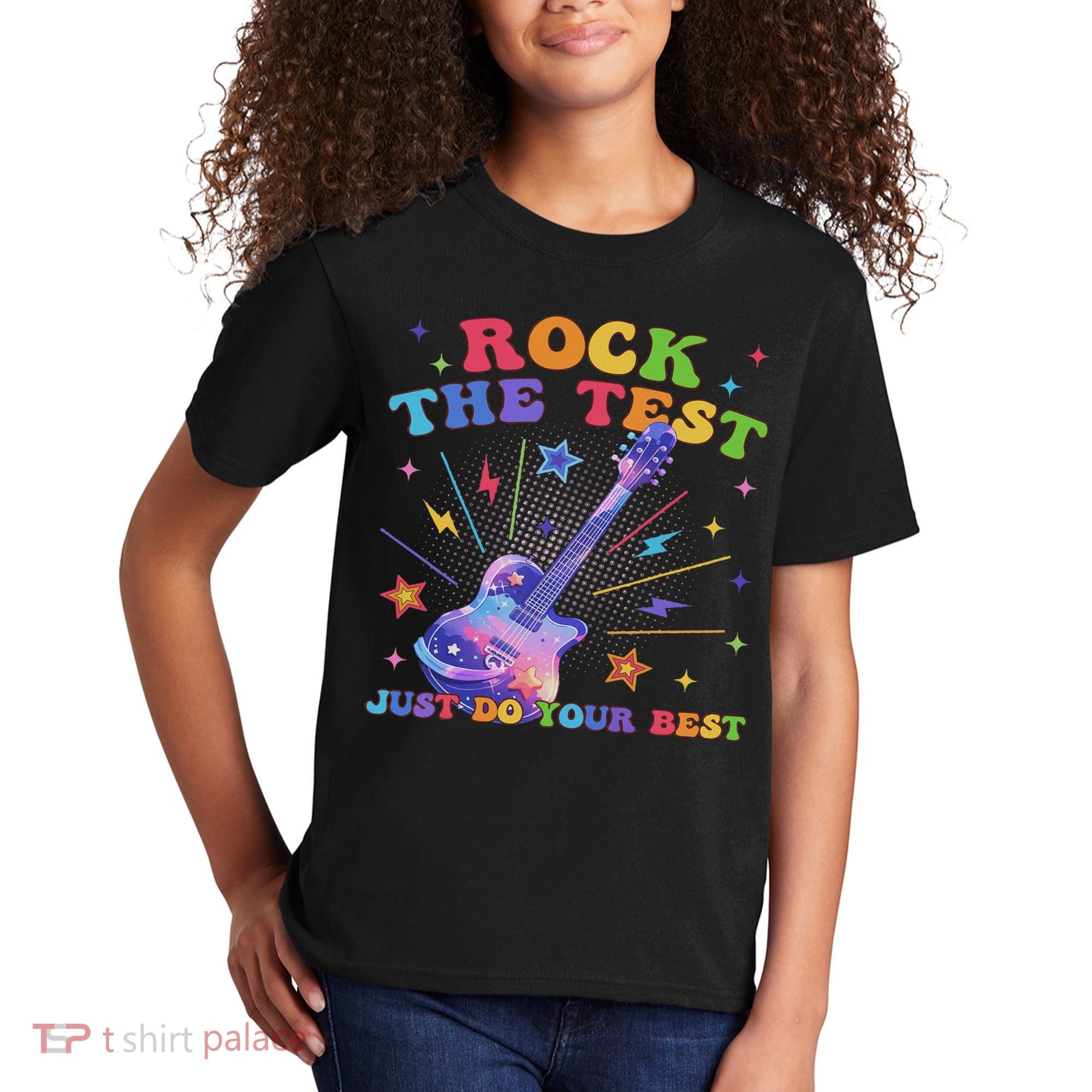 Rock The Test Testing Day Teacher Student Just Do Your Best Kids T-Shirt