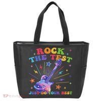Rock The Test Testing Day Teacher Student Just Do Your Best Tote Bag thumb 0