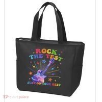 Rock The Test Testing Day Teacher Student Just Do Your Best Tote Bag thumb 3