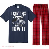 Rollback Tow Truck I CanT Fix Stupid But I Can Tow It Pajama Set thumb 0
