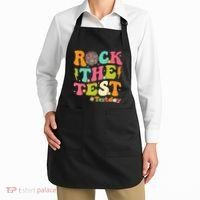 Rock The Test Testing Day Retro Motivational Apron thumb 2