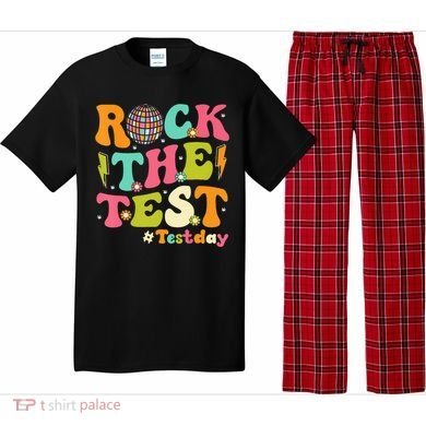 Rock The Test Testing Day Retro Motivational Pajama Set