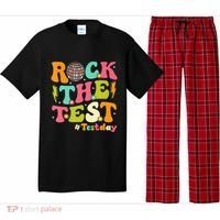 Rock The Test Testing Day Retro Motivational Pajama Set thumb 0