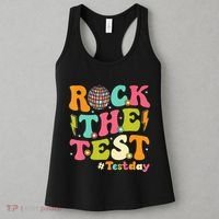 Rock The Test Testing Day Retro Motivational Women's Tank Top thumb 3