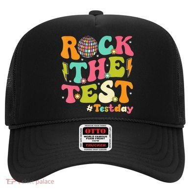 Rock The Test Testing Day Retro Motivational Hat