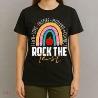 Rock The Test Teach Love Inspire Motivate Connect T-Shirt thumb 4