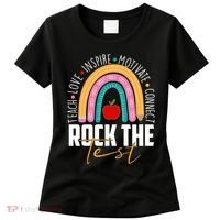 Rock The Test Teach Love Inspire Motivate Connect Women's T-Shirt thumb 0