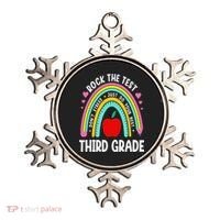 Rock The Test Day 3rd Grade Teacher Third Grade Testing Day Ornament thumb 0
