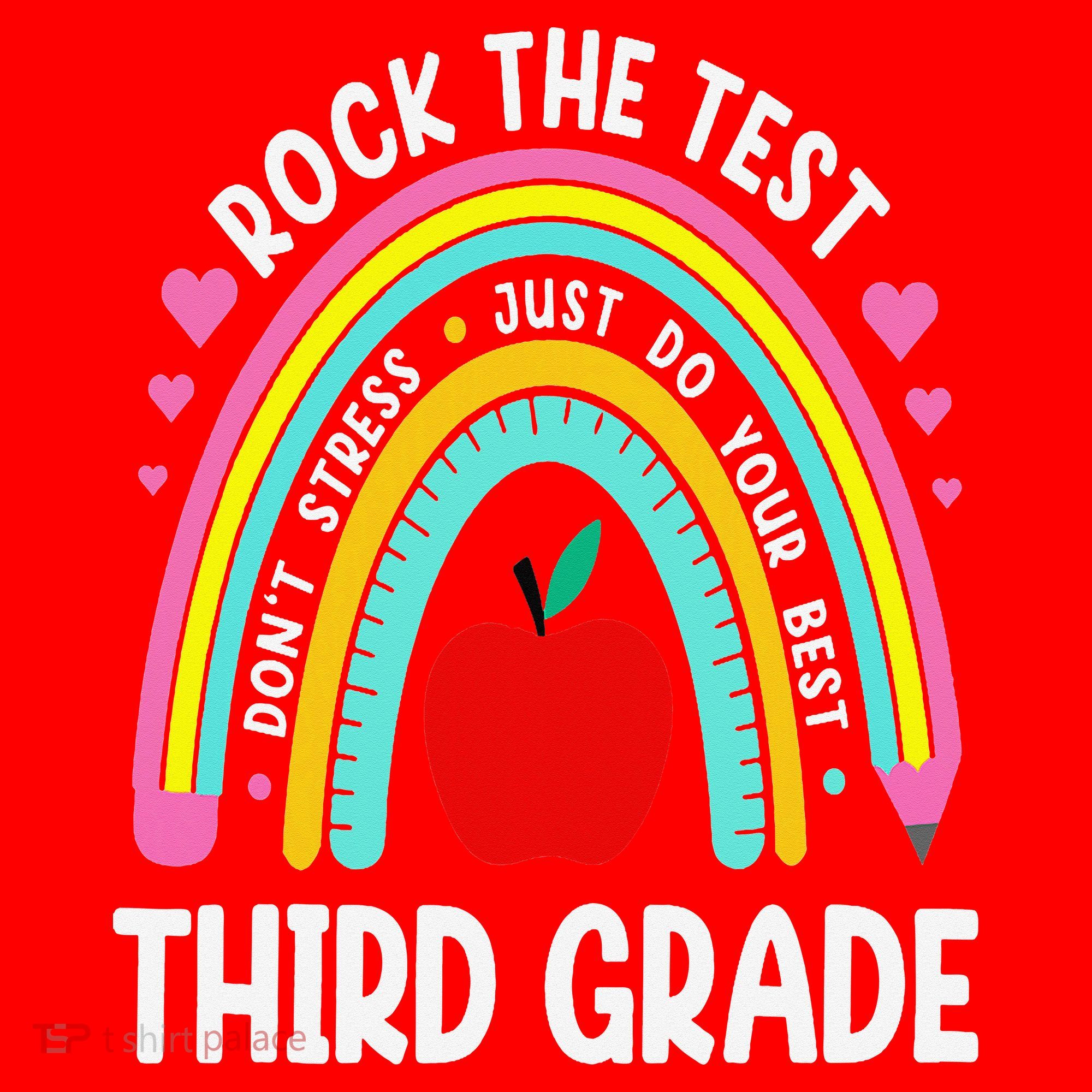 Rock The Test Day 3rd Grade Teacher Third Grade Testing Day Santa Hat