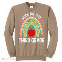 Rock The Test Day 3rd Grade Teacher Third Grade Testing Day Sweatshirt thumb 0