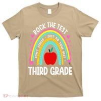 Rock The Test Day 3rd Grade Teacher Third Grade Testing Day T-Shirt thumb 0