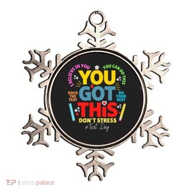 Rock The Test Don't Stress You Got This Teacher Testing Day  Ornament