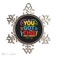 Rock The Test Don't Stress You Got This Teacher Testing Day  Ornament thumb 0