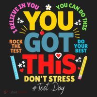 Rock The Test Don't Stress You Got This Teacher Testing Day  Hat thumb 2