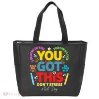 Rock The Test Don't Stress You Got This Teacher Testing Day  Tote Bag thumb 0