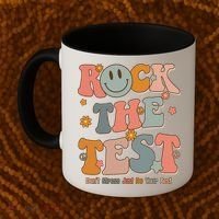 Rock The Test Dont Stress Just Do Your Best Coffee Mug thumb 2