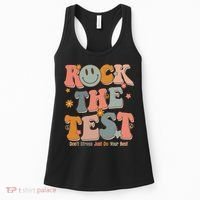Rock The Test Dont Stress Just Do Your Best Women's Tank Top thumb 0