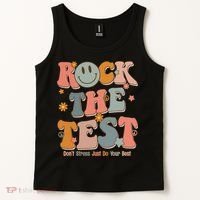 Rock The Test Dont Stress Just Do Your Best Tank Top thumb 2