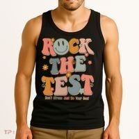 Rock The Test Dont Stress Just Do Your Best Tank Top thumb 3