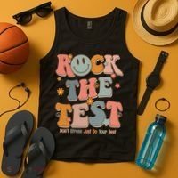 Rock The Test Dont Stress Just Do Your Best Tank Top thumb 4