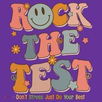 Rock The Test Dont Stress Just Do Your Best Mousepad thumb 1