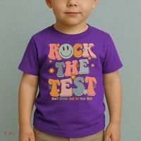 Rock The Test Dont Stress Just Do Your Best Toddler T-Shirt thumb 2
