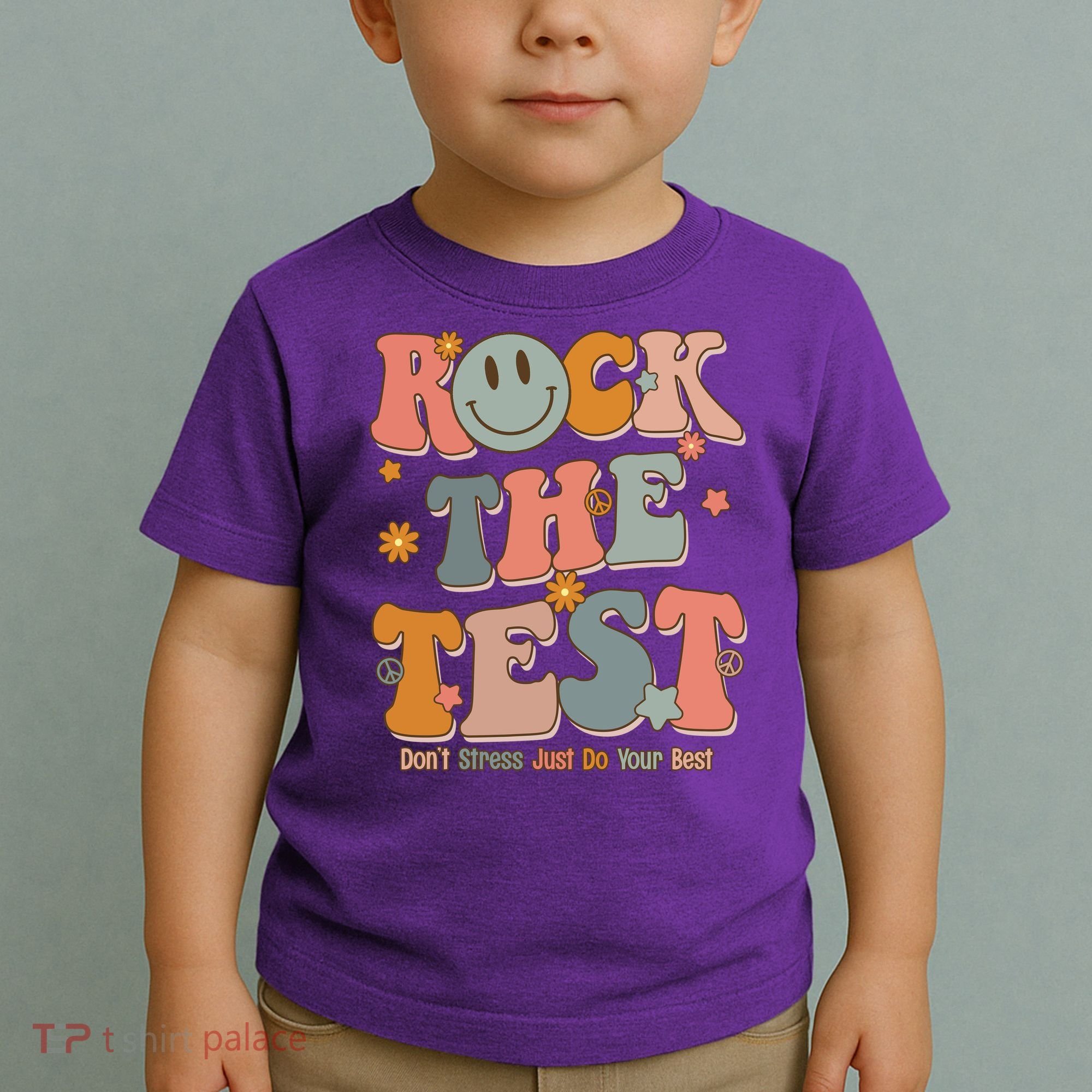 Rock The Test Dont Stress Just Do Your Best Toddler T-Shirt