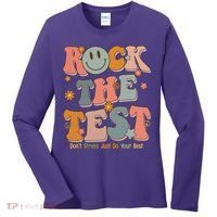 Rock The Test Dont Stress Just Do Your Best Women's Long Sleeve Shirt thumb 0
