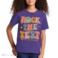 Rock The Test Dont Stress Just Do Your Best Kids T-Shirt thumb 2